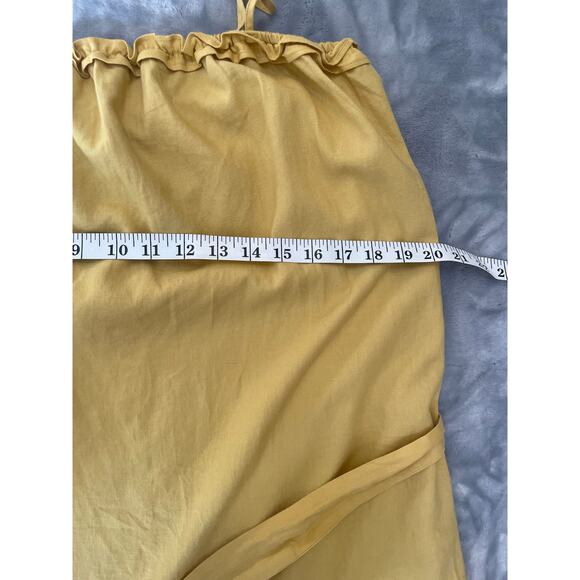 NWT Banana Republic Linen Dress Yellow M Casual Minimalist Beach Coastal Preppy - Picture 12 of 12